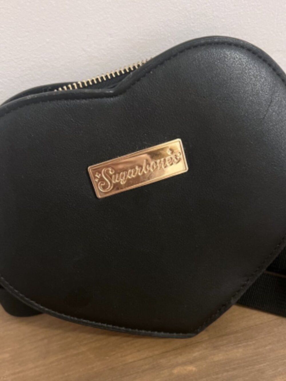 Sugarbones Heartbreaker Fanny Pack in Black